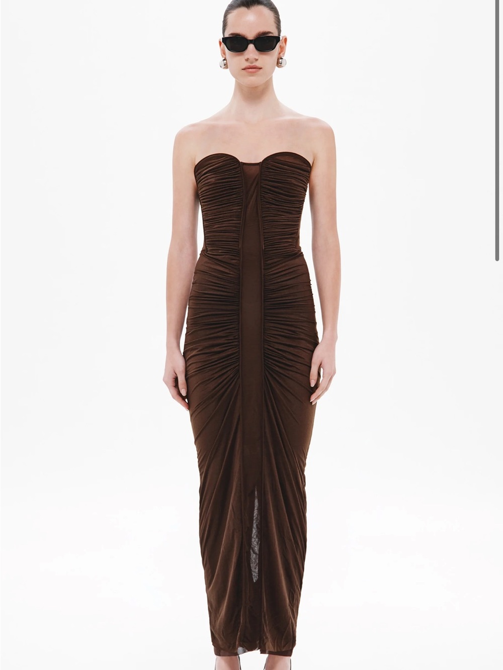 MISHA COLLECTION THE TOTEM STOCKING JERSEY MIDI DRESS